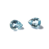 aquamarine blue pear cut 8x6mm loose stone