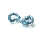 aquamarine blue pear cut 8x6mm gemstones from Brazil