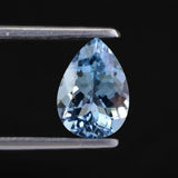 aquamarine pear cut 10x7mm AAA genuine gem