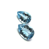 aquamarine pear cut 10x7mm extra quality loose gemstone