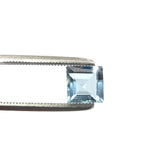 aquamarine blue square cut 6mm AAA gemstone