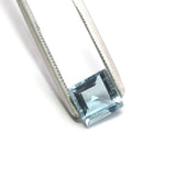 aquamarine blue square cut 6mm AAA loose stone