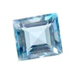 aquamarine blue square 1.5mm natural gemstone