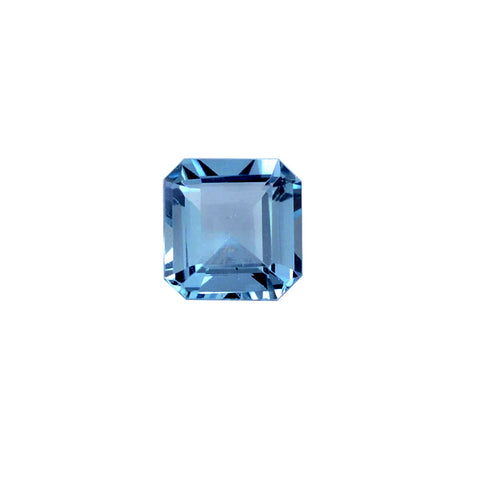 aquamarine blue octagon cut 5mm loose natural gemstone