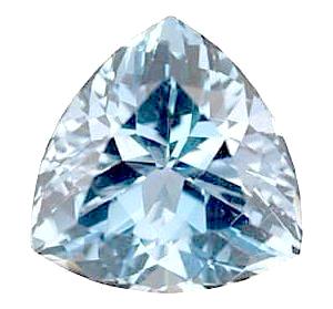 aquamarine trillion cut 7mm extra quality genuine gemstone