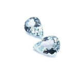 aquamarine blue pear cut 7x5mm light colour gemstones
