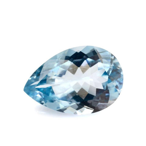 aquamarine pear cut 10x6mm loose gemstone