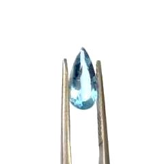 aquamarine pear cut 10x5mm gemstone deep blue colour