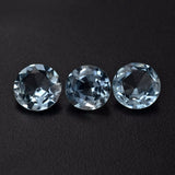 Natural aquamarine round 4mm loose stone from Brazil