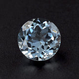 aquamarine round cut 6.5mm genuine gemstone