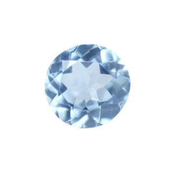 Natural sky blue topaz round brilliant cut 8mm gemstone