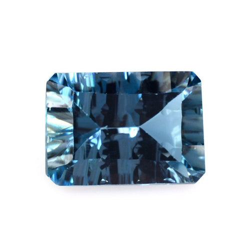 sky blue topaz octagon concave mirror loose gemstone 10x8mm