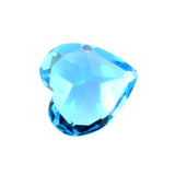 Swiss blue topaz heart cut 8mm natural stone
