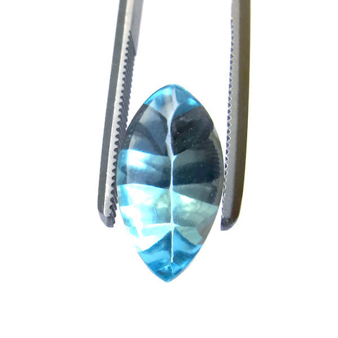 sky blue topaz marquise buff-top cut14x7mm gemstone