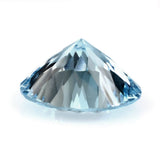 Natural sky blue topaz round concave cut 12mm loose gemstone 