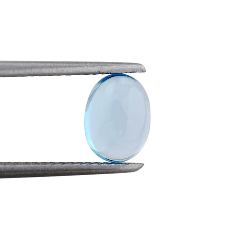 sky blue topaz oval cut cabochon 8x6mm loose gemstone