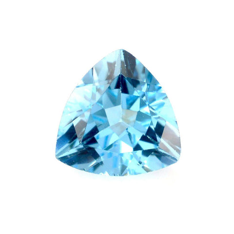 Swiss blue topaz trillion cut 8mm natural gemstone