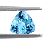 Swiss blue topaz trillion cut 8mm loose stone