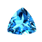 Swiss blue topaz trillion cut 10mm loose gemstone