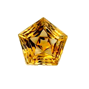 citrine pentagon cut 15mm extra-quality loose gemstone