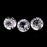 Natural crystal quartz round concave cut 8mm gemstone