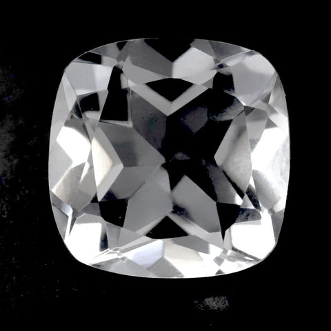 crystal quartz transparent cushion cut 10mm loose gemstones