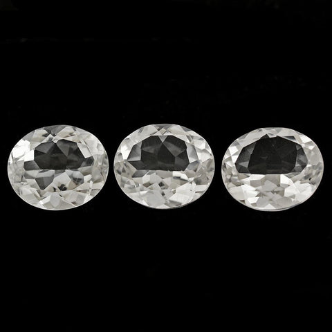 natural crystal quartz oval cut 10x8mm gemstone