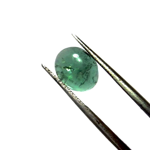 Green tourmaline cabochon oval cut 10x8mm loose gemstone