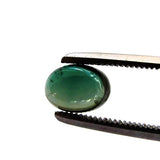 tourmaline cabochon oval shape green 7x5mm gemstone