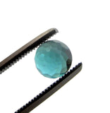 tourmaline blue cabochon round rose-cut 6mm natural gemstone 