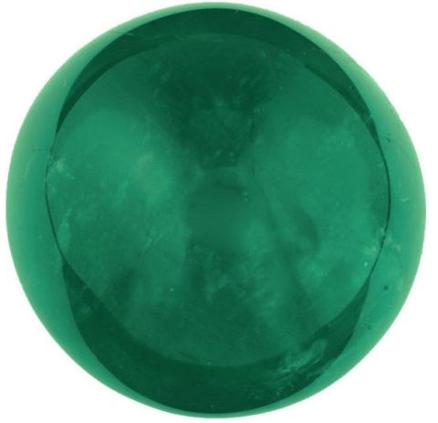Green tourmaline cabochon round cut 9mm loose gemstone 