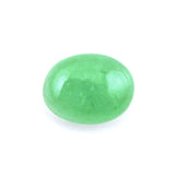 emerald cabochon oval shape 10x8mm genuine gemstone