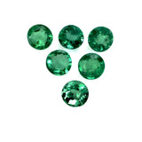 emerald round brilliant cut gemstone 3mm