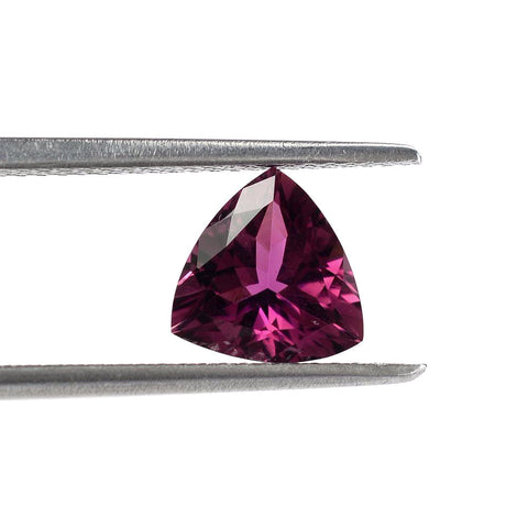 pink tourmaline trillion cut 4mm natural gemstone