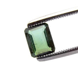 tourmaline green octagon emerald cut 6.5x5.5mm loose gemstone