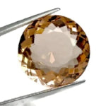 champagne tourmaline round cut 5.5mm natural gemstone from Brazil