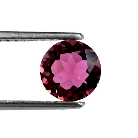 tourmaline pink round cut 6.5mm loose gemstone