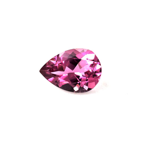 pink tourmaline pear cut 8x6mm natural gemstone