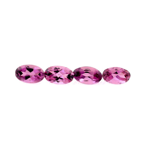 tourmaline pink oval cut 6x4mm loose gemstone