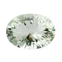 green amethyst oval concave cut 12x10mm loose gemstone