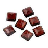 garnet red square octagon cut 5mm loose gemstone