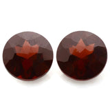garnet red round irregular facets 7mm loose stones