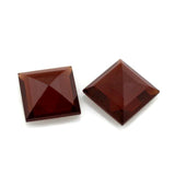 garnet red square cut 8mm loose stone