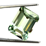 green amethyst prasiolite octagon emerald cut 12x10mm gemstone