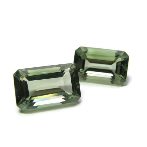 green amethyst prasiolite octagon emerald cut 16x10mm natural stone