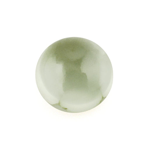 green amethyst prasiolite round 8mm cabochon gemstone