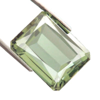 Green amethyst octagon emerald cut - 18x12mm