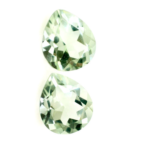 green amethyst prasiolite pear shape 6x6mm gemstone