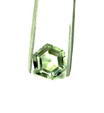 green amethyst prasiolite hexagon 10mm loose gemstone
