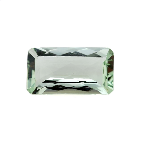 green amethyst prasiolite octagon emerald checkerboard cut 22x12mm gem